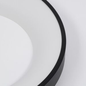 GloboStar® SALEM 61237 Πλαφονιέρα Οροφής Δαχτυλίδι-Κύκλος LED CCT 105W 12075lm 120° AC 220-240V – Εναλλαγή Φωτισμού μέσω Τηλεχειριστηρίου All In One Ψυχρό 6000k+Φυσικό 4500k+Θερμό 2700k Dimmable Φ60cm – Μαύρο – 3 Years Warranty