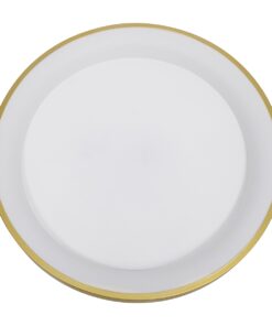 GloboStar® SALEM 61239 Πλαφονιέρα Οροφής Δαχτυλίδι-Κύκλος LED CCT 105W 12075lm 120° AC 220-240V – Εναλλαγή Φωτισμού μέσω Τηλεχειριστηρίου All In One Ψυχρό 6000k+Φυσικό 4500k+Θερμό 2700k Dimmable Φ60cm – Χρυσό Σαμπανιζέ – 3 Years Warranty