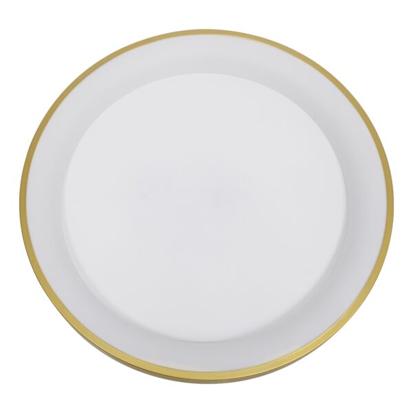 GloboStar® SALEM 61239 Πλαφονιέρα Οροφής Δαχτυλίδι-Κύκλος LED CCT 105W 12075lm 120° AC 220-240V – Εναλλαγή Φωτισμού μέσω Τηλεχειριστηρίου All In One Ψυχρό 6000k+Φυσικό 4500k+Θερμό 2700k Dimmable Φ60cm – Χρυσό Σαμπανιζέ – 3 Years Warranty