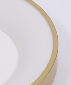 GloboStar® SALEM 61239 Πλαφονιέρα Οροφής Δαχτυλίδι-Κύκλος LED CCT 105W 12075lm 120° AC 220-240V – Εναλλαγή Φωτισμού μέσω Τηλεχειριστηρίου All In One Ψυχρό 6000k+Φυσικό 4500k+Θερμό 2700k Dimmable Φ60cm – Χρυσό Σαμπανιζέ – 3 Years Warranty