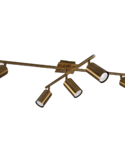 Φωτιστικό Οροφής Trio Lighting 5xGU10 Αντικέ Ορείχαλκος Μεταλλικό 612400504