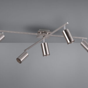 Φωτιστικό Οροφής Trio Lighting   5xGU10 Νίκελ Ματ Μεταλλικό    612400507