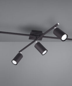 Φωτιστικό Οροφής Trio Lighting 5xGU10 Μαύρο Ματ Μεταλλικό 612400532