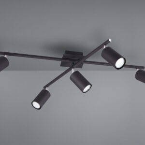 Φωτιστικό Οροφής Trio Lighting   5xGU10 Μαύρο Ματ Μεταλλικό    612400532