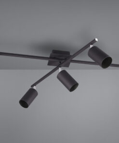 Φωτιστικό Οροφής Trio Lighting 5xGU10 Μαύρο Ματ Μεταλλικό 612400532