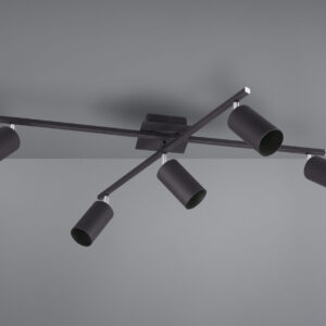 Φωτιστικό Οροφής Trio Lighting   5xGU10 Μαύρο Ματ Μεταλλικό    612400532