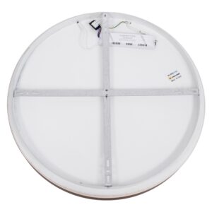 GloboStar® SALEM 61240 Πλαφονιέρα Οροφής Δαχτυλίδι-Κύκλος LED CCT 105W 12075lm 120° AC 220-240V – Εναλλαγή Φωτισμού μέσω Τηλεχειριστηρίου All In One Ψυχρό 6000k+Φυσικό 4500k+Θερμό 2700k Dimmable Φ60cm – Καφέ Χάλκινο – 3 Years Warranty