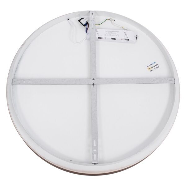 GloboStar® SALEM 61240 Πλαφονιέρα Οροφής Δαχτυλίδι-Κύκλος LED CCT 105W 12075lm 120° AC 220-240V – Εναλλαγή Φωτισμού μέσω Τηλεχειριστηρίου All In One Ψυχρό 6000k+Φυσικό 4500k+Θερμό 2700k Dimmable Φ60cm – Καφέ Χάλκινο – 3 Years Warranty