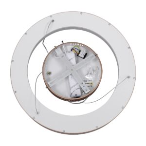 GloboStar® SALEM 61244 Κρεμαστή Πλαφονιέρα Οροφής Δαχτυλίδι-Κύκλος LED CCT 75W 8625lm 120° AC 220-240V – Εναλλαγή Φωτισμού μέσω Τηλεχειριστηρίου All In One Ψυχρό 6000k+Φυσικό 4500k+Θερμό 2700k Dimmable Φ45cm – Καφέ Χάλκινο – 3 Years Warranty