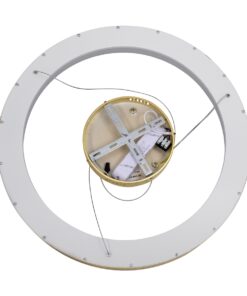 GloboStar® SALEM 61247 Κρεμαστή Πλαφονιέρα Οροφής Δαχτυλίδι-Κύκλος LED CCT 105W 12075lm 120° AC 220-240V – Εναλλαγή Φωτισμού μέσω Τηλεχειριστηρίου All In One Ψυχρό 6000k+Φυσικό 4500k+Θερμό 2700k Dimmable Φ60cm – Χρυσό Σαμπανιζέ – 3 Years Warranty