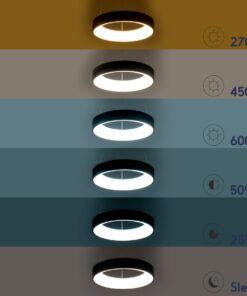 GloboStar® SALEM 61248 Κρεμαστή Πλαφονιέρα Οροφής Δαχτυλίδι-Κύκλος LED CCT 105W 12075lm 120° AC 220-240V – Εναλλαγή Φωτισμού μέσω Τηλεχειριστηρίου All In One Ψυχρό 6000k+Φυσικό 4500k+Θερμό 2700k Dimmable Φ60cm – Καφέ Χάλκινο – 3 Years Warranty