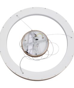 GloboStar® SALEM 61248 Κρεμαστή Πλαφονιέρα Οροφής Δαχτυλίδι-Κύκλος LED CCT 105W 12075lm 120° AC 220-240V – Εναλλαγή Φωτισμού μέσω Τηλεχειριστηρίου All In One Ψυχρό 6000k+Φυσικό 4500k+Θερμό 2700k Dimmable Φ60cm – Καφέ Χάλκινο – 3 Years Warranty