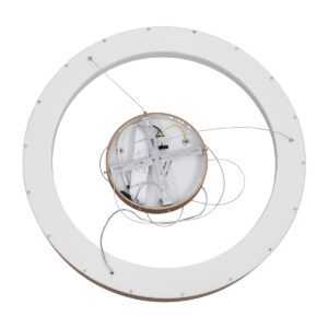GloboStar® SALEM 61248 Κρεμαστή Πλαφονιέρα Οροφής Δαχτυλίδι-Κύκλος LED CCT 105W 12075lm 120° AC 220-240V – Εναλλαγή Φωτισμού μέσω Τηλεχειριστηρίου All In One Ψυχρό 6000k+Φυσικό 4500k+Θερμό 2700k Dimmable Φ60cm – Καφέ Χάλκινο – 3 Years Warranty
