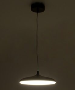 GloboStar® BARON 61251 Κρεμαστή Πλαφονιέρα Οροφής LED CCT 12W 1440lm 120° AC 220-240V – Εναλλαγή Φωτισμού μέσω Διακόπτη On/Off All In One Ψυχρό 6000k+Φυσικό 4500k+Θερμό 2700k Φ25 x Υ8cm – Μαύρο – 3 Years Warranty