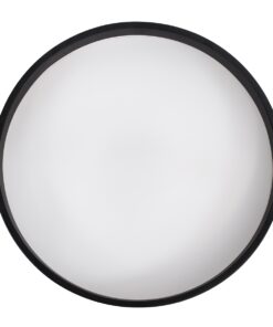 GloboStar® NARNIA 61257 Πλαφονιέρα Οροφής LED CCT 75W 8625lm 120° AC 220-240V – Εναλλαγή Φωτισμού μέσω Τηλεχειριστηρίου All In One Ψυχρό 6000k+Φυσικό 4500k+Θερμό 2700k Dimmable Φ45 x Υ8cm – Μαύρο – 3 Years Warranty