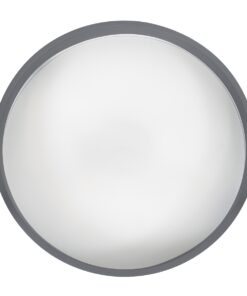 GloboStar® NARNIA 61258 Πλαφονιέρα Οροφής LED CCT 75W 8625lm 120° AC 220-240V – Εναλλαγή Φωτισμού μέσω Τηλεχειριστηρίου All In One Ψυχρό 6000k+Φυσικό 4500k+Θερμό 2700k Dimmable Φ45 x Υ8cm – Γκρι Ανθρακί – 3 Years Warranty