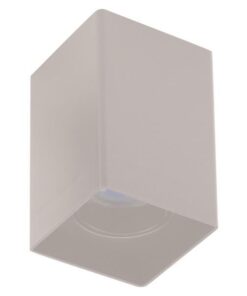 ΦΩΤΙΣΤΙΚΟ ΟΡΟΦΗΣ ΤΕΤΡΑΓΩΝΟ GU10 80x80x125 ΠΛΑΣΤΙΚΟ ΛΕΥΚΟ EUROLAMP 145-25025