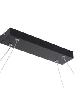 GloboStar® BOLIVAR 61271 Κρεμαστό Φωτιστικό Οροφής Design LED CCT 54W 6210lm 300° AC 220-240V – Εναλλαγή Φωτισμού μέσω Τηλεχειριστηρίου All In One Ψυχρό 6000k+Φυσικό 4500k+Θερμό 2700k Dimmable Μ120 x Π30 x Υ2cm – Μαύρο – 3 Years Warranty