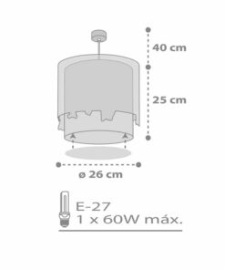 Loving Deer παιδικό φωτιστικό οροφής Ango – 61272