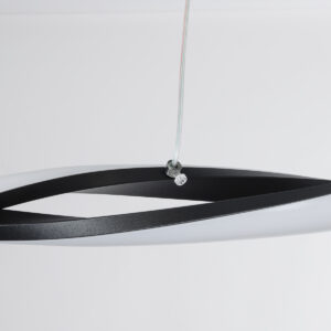 GloboStar® MORALES 61275 Κρεμαστό Φωτιστικό Οροφής Design LED CCT 54W 6048lm 200° AC 220-240V – Εναλλαγή Φωτισμού μέσω Τηλεχειριστηρίου All In One Ψυχρό 6000k+Φυσικό 4500k+Θερμό 2700k Dimmable Μ90 x Π14 x Υ14cm – Μαύρο – 3 Years Warranty