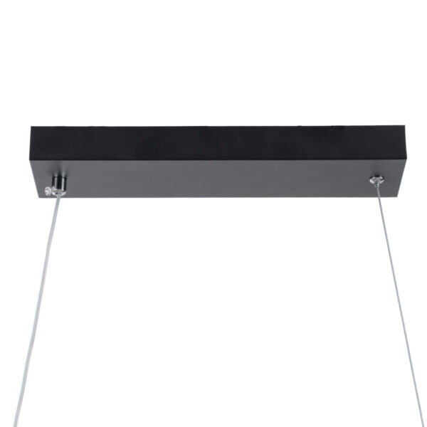 GloboStar® MORALES 61275 Κρεμαστό Φωτιστικό Οροφής Design LED CCT 54W 6048lm 200° AC 220-240V – Εναλλαγή Φωτισμού μέσω Τηλεχειριστηρίου All In One Ψυχρό 6000k+Φυσικό 4500k+Θερμό 2700k Dimmable Μ90 x Π14 x Υ14cm – Μαύρο – 3 Years Warranty