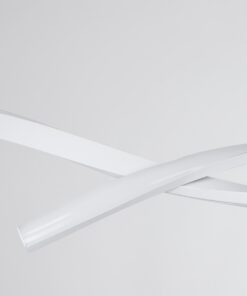 GloboStar® MORALES 61276 Κρεμαστό Φωτιστικό Οροφής Design LED CCT 54W 6048lm 200° AC 220-240V – Εναλλαγή Φωτισμού μέσω Τηλεχειριστηρίου All In One Ψυχρό 6000k+Φυσικό 4500k+Θερμό 2700k Dimmable Μ90 x Π14 x Υ14cm – Λευκό – 3 Years Warranty