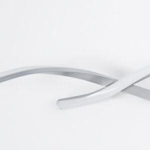 GloboStar® MORALES 61277 Κρεμαστό Φωτιστικό Οροφής Design LED CCT 54W 6048lm 200° AC 220-240V – Εναλλαγή Φωτισμού μέσω Τηλεχειριστηρίου All In One Ψυχρό 6000k+Φυσικό 4500k+Θερμό 2700K Dimmable Μ90 x Π14 x Υ14cm – Ασημί Βούρτσας – 3 Χρόνια Εγγύηση