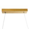 GloboStar® MORALES 61278 Κρεμαστό Φωτιστικό Οροφής Design LED CCT 54W 6048lm 200° AC 220-240V – Εναλλαγή Φωτισμού μέσω Τηλεχειριστηρίου All In One Ψυχρό 6000k+Φυσικό 4500k+Θερμό 2700k Dimmable Μ90 x Π14 x Υ14cm – Χρυσό Πλατίνα – 3 Years Warranty