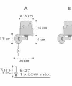 Loving Deer απλίκα τοίχου διπλού τοιχώματος Ango – 61279