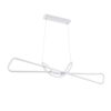 GloboStar® DOLORES 61280 Κρεμαστό Φωτιστικό Οροφής Design LED CCT 105W 11760lm 300° AC 220-240V – Εναλλαγή Φωτισμού μέσω Τηλεχειριστηρίου All In One Ψυχρό 6000k+Φυσικό 4500k+Θερμό 2700k Dimmable Μ110 x Π17 x Υ17.5cm – Λευκό – 3 Years Warranty