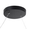 GloboStar® SPIRALE 61283 Κρεμαστό Φωτιστικό Οροφής Design LED CCT 75W 8400lm 300° AC 220-240V – Εναλλαγή Φωτισμού μέσω Τηλεχειριστηρίου All In One Ψυχρό 6000k+Φυσικό 4500k+Θερμό 2700k Dimmable Μ72 x Π25 x Υ18cm – Μαύρο – 3 Years Warranty
