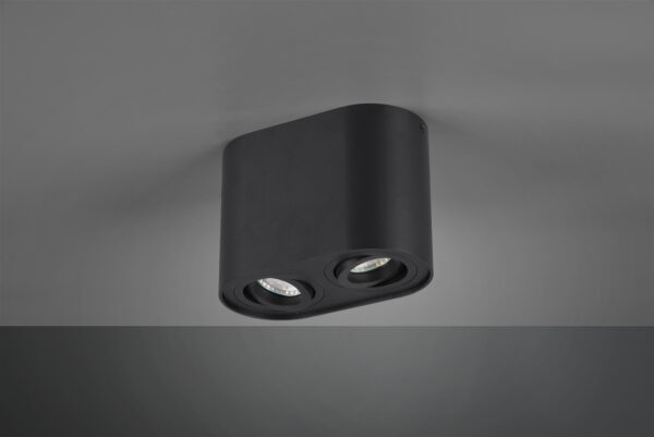 Φωτιστικό Οροφής Trio Lighting   GU10 Μαύρο Ματ Μεταλλικό    612900232