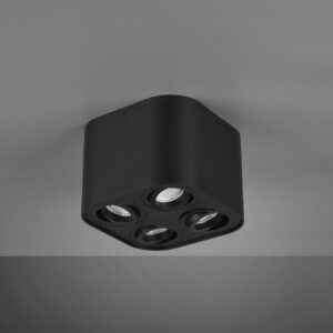 Φωτιστικό Οροφής Trio Lighting   GU10 Μαύρο Ματ Μεταλλικό    612900432