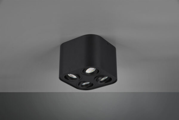 Φωτιστικό Οροφής Trio Lighting   GU10 Μαύρο Ματ Μεταλλικό    612900432