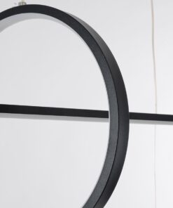 GloboStar® LINEARE 61290 Κρεμαστό Φωτιστικό Οροφής Design LED CCT 67W 7504lm 300° AC 220-240V – Εναλλαγή Φωτισμού μέσω Τηλεχειριστηρίου All In One Ψυχρό 6000k+Φυσικό 4500k+Θερμό 2700k Dimmable Μ130 x Π25 x Υ60cm – Μαύρο – 3 Years Warranty