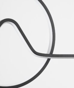 GloboStar® WINDY 61292 Κρεμαστό Φωτιστικό Οροφής Design LED CCT 67W 7504lm 300° AC 220-240V – Εναλλαγή Φωτισμού μέσω Τηλεχειριστηρίου All In One Ψυχρό 6000k+Φυσικό 4500k+Θερμό 2700k Dimmable Μ120 x Π4 x Υ30cm – Μαύρο – 3 Years Warranty