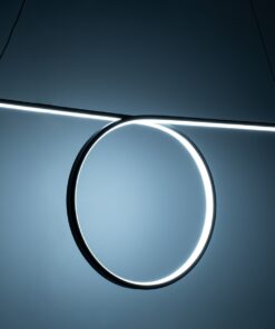 GloboStar® ROME 61294 Κρεμαστό Φωτιστικό Οροφής Linear Design LED CCT 24W 2640lm 200° AC 220-240V – Εναλλαγή Φωτισμού μέσω Διακόπτη On/Off All In One Ψυχρό 6000k+Φυσικό 4500k+Θερμό 2700k Μ65.5 x Π4 x Υ33cm – Μαύρο – 3 Years Warranty