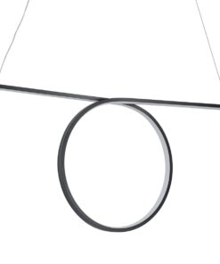 GloboStar® ROME 61294 Κρεμαστό Φωτιστικό Οροφής Linear Design LED CCT 24W 2640lm 200° AC 220-240V – Εναλλαγή Φωτισμού μέσω Διακόπτη On/Off All In One Ψυχρό 6000k+Φυσικό 4500k+Θερμό 2700k Μ65.5 x Π4 x Υ33cm – Μαύρο – 3 Years Warranty