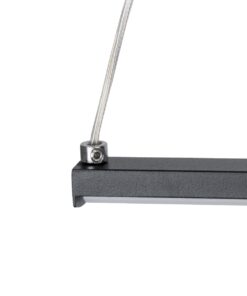 GloboStar® ROME 61294 Κρεμαστό Φωτιστικό Οροφής Linear Design LED CCT 24W 2640lm 200° AC 220-240V – Εναλλαγή Φωτισμού μέσω Διακόπτη On/Off All In One Ψυχρό 6000k+Φυσικό 4500k+Θερμό 2700k Μ65.5 x Π4 x Υ33cm – Μαύρο – 3 Years Warranty