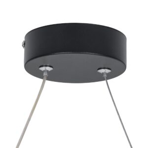 GloboStar® ROME 61294 Κρεμαστό Φωτιστικό Οροφής Linear Design LED CCT 24W 2640lm 200° AC 220-240V – Εναλλαγή Φωτισμού μέσω Διακόπτη On/Off All In One Ψυχρό 6000k+Φυσικό 4500k+Θερμό 2700k Μ65.5 x Π4 x Υ33cm – Μαύρο – 3 Years Warranty