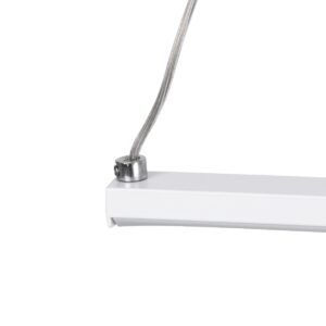 GloboStar® ROME 61295 Κρεμαστό Φωτιστικό Οροφής Linear Design LED CCT 24W 2640lm 200° AC 220-240V – Εναλλαγή Φωτισμού μέσω Διακόπτη On/Off All In One Ψυχρό 6000k+Φυσικό 4500k+Θερμό 2700k Μ65.5 x Π4 x Υ33cm – Λευκό – 3 Years Warranty