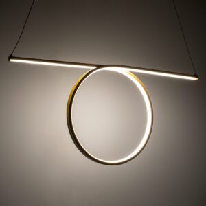 GloboStar® ROME 61295 Κρεμαστό Φωτιστικό Οροφής Linear Design LED CCT 24W 2640lm 200° AC 220-240V – Εναλλαγή Φωτισμού μέσω Διακόπτη On/Off All In One Ψυχρό 6000k+Φυσικό 4500k+Θερμό 2700k Μ65.5 x Π4 x Υ33cm – Λευκό – 3 Years Warranty