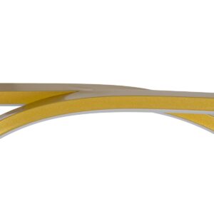 GloboStar® ROME 61297 Κρεμαστό Φωτιστικό Οροφής Linear Design LED CCT 24W 2640lm 200° AC 220-240V – Εναλλαγή Φωτισμού μέσω Διακόπτη On/Off All In One Ψυχρό 6000k+Φυσικό 4500k+Θερμό 2700k Μ65.5 x Π4 x Υ33cm – Χρυσό Βούρτσας – 3 Years Warranty