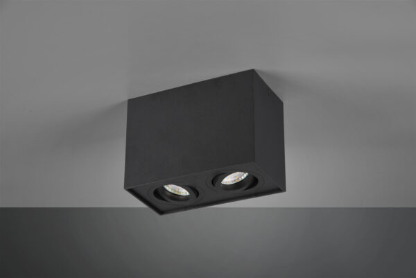 Φωτιστικό Οροφής Trio Lighting   GU10 Μαύρο Ματ Μεταλλικό    613000232