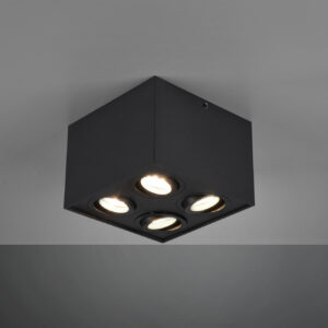 Φωτιστικό Οροφής Trio Lighting   GU10 Μαύρο Ματ Μεταλλικό    613000432