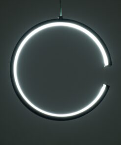 GloboStar® CEROBA 61306 Κρεμαστό Φωτιστικό Οροφής Linear Design LED CCT 12W 1320lm 360° AC 220-240V – Εναλλαγή Φωτισμού μέσω Διακόπτη On/Off All In One Ψυχρό 6000k+Φυσικό 4500k+Θερμό 2700k Φ22 x Π2cm – Μαύρο – 3 Years Warranty