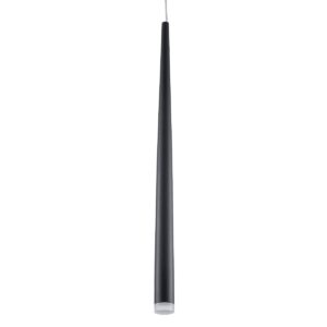 GloboStar® TEARS 61309 Κρεμαστό Φωτιστικό Οροφής Design LED CCT 3W 330lm 180° AC 220-240V – Εναλλαγή Φωτισμού μέσω Διακόπτη On/Off All In One Ψυχρό 6000k+Φυσικό 4500k+Θερμό 2700k Φ3.2 x Υ51.5cm – Μαύρο – 3 Years Warranty