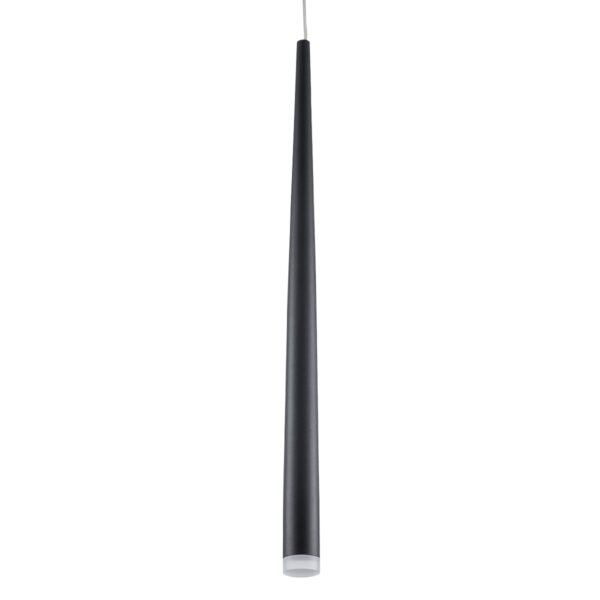 GloboStar® TEARS 61309 Κρεμαστό Φωτιστικό Οροφής Design LED CCT 3W 330lm 180° AC 220-240V – Εναλλαγή Φωτισμού μέσω Διακόπτη On/Off All In One Ψυχρό 6000k+Φυσικό 4500k+Θερμό 2700k Φ3.2 x Υ51.5cm – Μαύρο – 3 Years Warranty