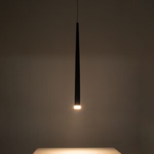 GloboStar® TEARS 61310 Κρεμαστό Φωτιστικό Οροφής Design LED CCT 3W 330lm 180° AC 220-240V – Εναλλαγή Φωτισμού μέσω Διακόπτη On/Off All In One Ψυχρό 6000k+Φυσικό 4500k+Θερμό 2700k Φ3.2 x Υ51.5cm – Χρυσό Βούρτσας – 3 Years Warranty