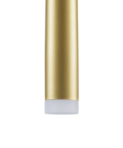 GloboStar® TEARS 61310 Κρεμαστό Φωτιστικό Οροφής Design LED CCT 3W 330lm 180° AC 220-240V – Εναλλαγή Φωτισμού μέσω Διακόπτη On/Off All In One Ψυχρό 6000k+Φυσικό 4500k+Θερμό 2700k Φ3.2 x Υ51.5cm – Χρυσό Βούρτσας – 3 Years Warranty